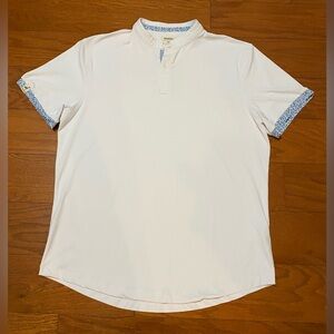 Mantra Catalyst Performance Polo Golf Shirt White Collared Men's XL Excellent
